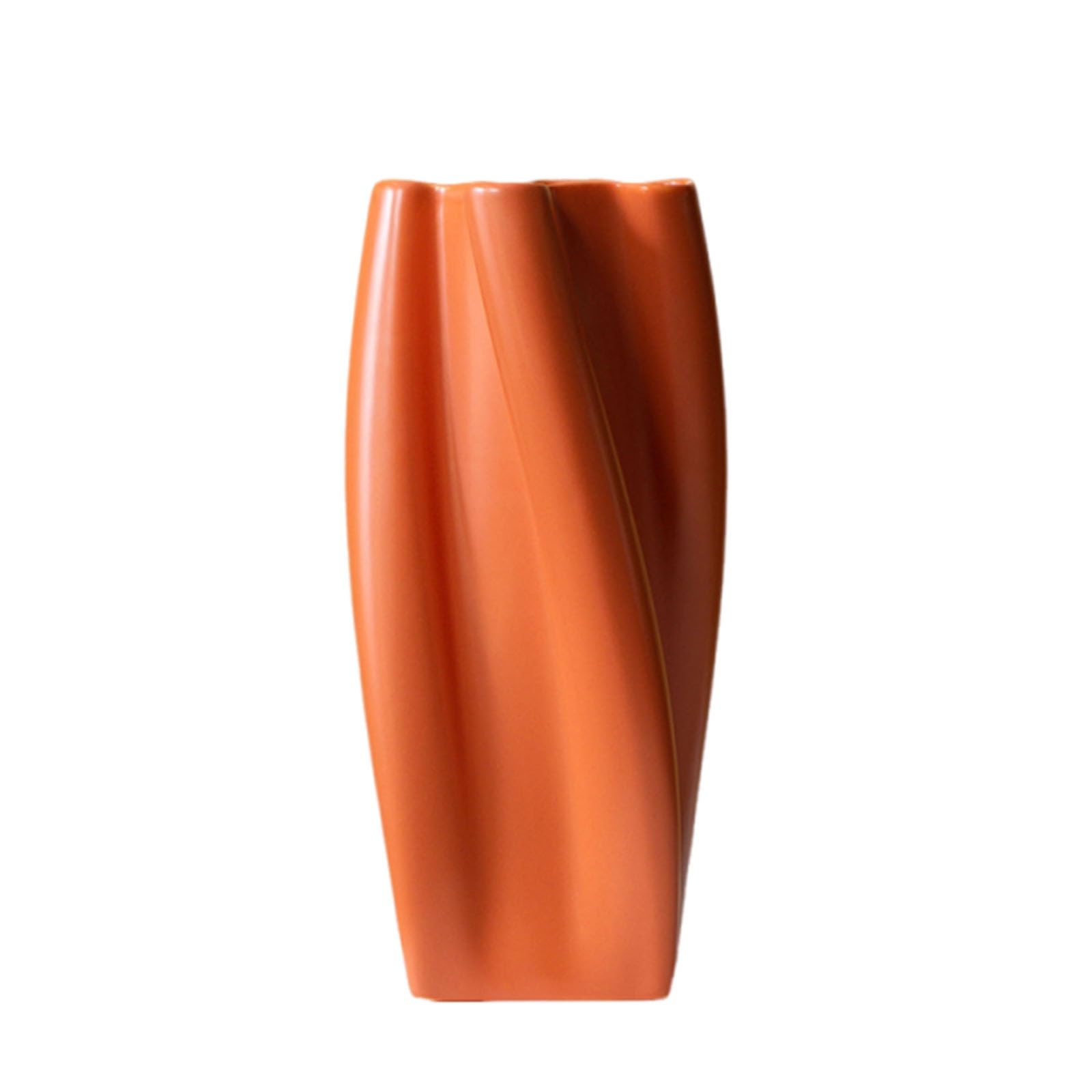 Xyueru Orange Nordic Style Ceramic Vase, Tall Floor Vase, Vase For The Living Room, Flower Pot For Arrangements In The Office, Bottle Home Decoration For Flowers(Orange)