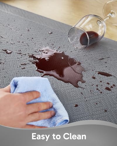 Image of Ophanie Kitchen Mats for Floor, 3 /4 Inch Thick, 20x48 Anti Fatigue Cushioned Mat with 99+ Pairs of Anti-Slip Bottom Ridges,Kitchen Rugs,Waterproof,Comfort Ergonomic Standing Mat for Office,Home,Sink