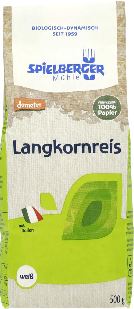 Langkornreis, weiß, demeter 18 x 500 g