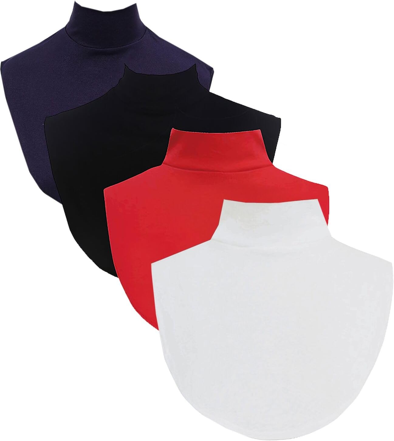 Detachable Fake Turtleneck Dickey Collars High Neck Half Mock Collar for Women Men