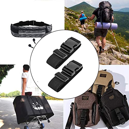 Tokaneit Black Strap, Adjustable Chest Strap, Durable Nylon Chest Strap, Pack of 3, for School Bag, Backpack, Jogging and Hiking - Image 8