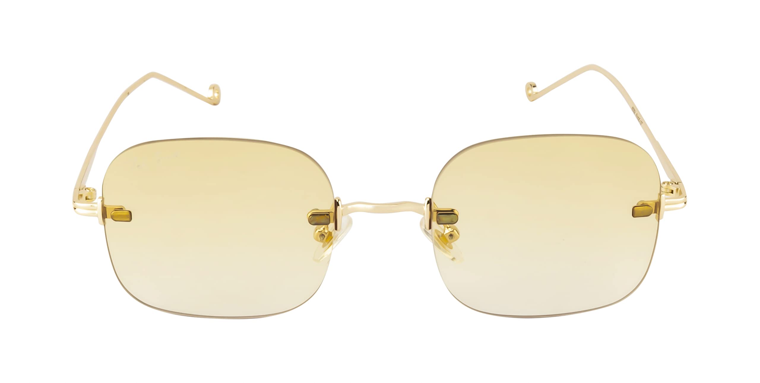 Ted Smith Polycarbonate UV Protection Metal Square Sunglasses