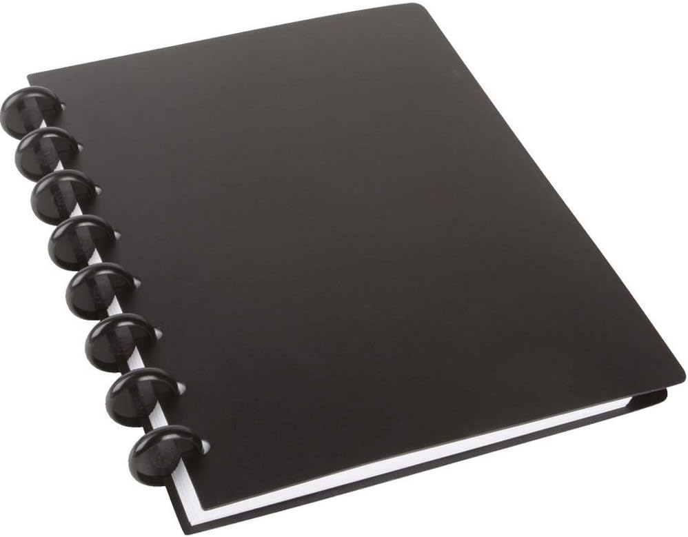Spiral-bound Arc notebook, polypropylene, refillable, black, A5, 60 sheets, 22013