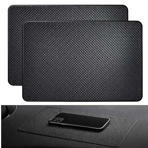 2 Stück Antirutschmatte Auto Armaturenbrett, Feste klebrige Antirutschmatte Auto 27 x 15 cm, Antirutschmatten für Autodekorationen, Brillen, Handys Verwendet