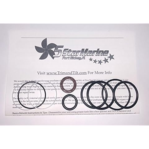OMC Cobra Stern Drive OEM Seal Kit 0985060 985060 3854247 BRP Trim & Tilt Cylinder FSM004 Cover