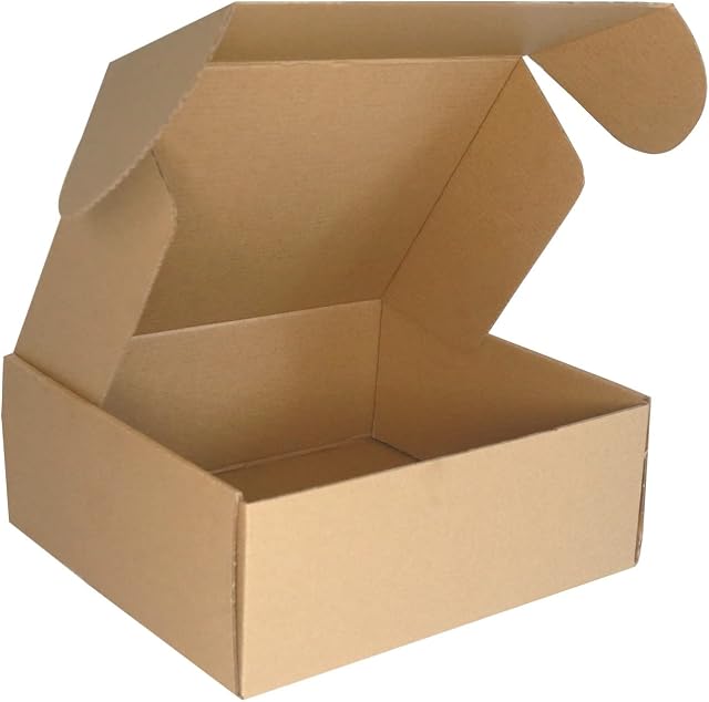 PACK4YA 250×200×100mm (10"x8"x4") Small Parcel Postal Boxes Royal Mail PiP Corrugated Cardboard Boxes for Posting, Brown Mailing Postage Shipping Box for Small Business or Gift Packaging (10 Pcs)