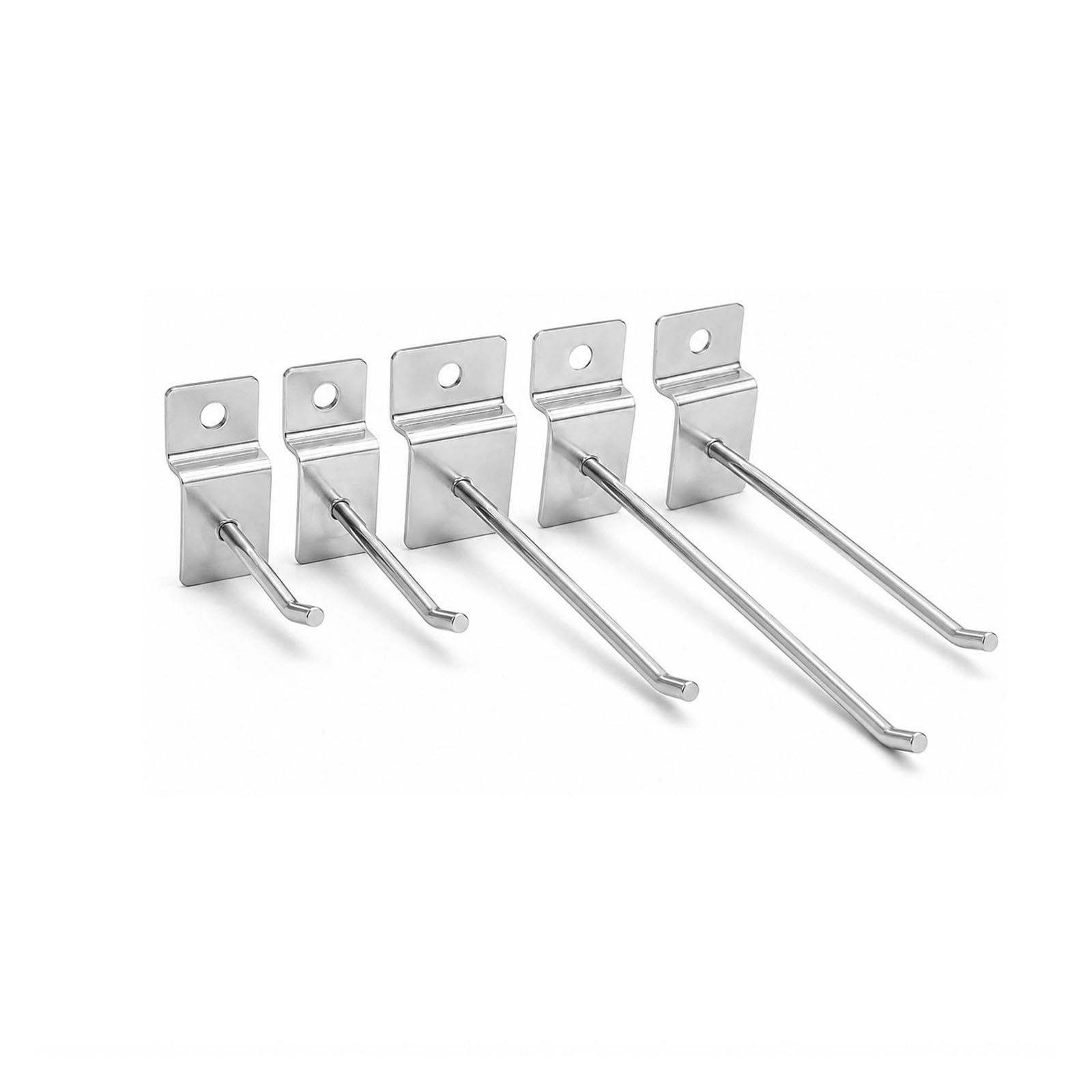 Ganchos de Panel ranurado, Estante de Tablero de Metal multifunción de Alta Resistencia, Organizador de Almacenamiento de Garaje, exhibición de Ropa, 5-15 Uds.(4mmx20cm,3 pcs)