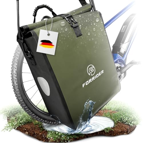Forrider Fahrradtasche Wasserdicht für Gepäckträger [22L Volumen] mit...