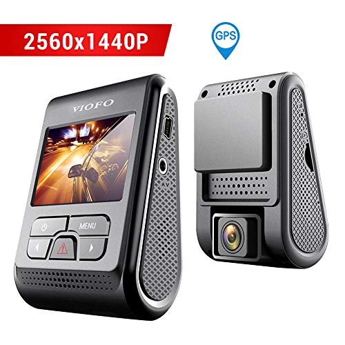 VIOFO A119 V2 autocamera dashcam 2560x1440P 2K Super HD 160° groothoek met GPS 2 inch LCD-scherm, G-sensor, bewegingsdetectie, lus opname, parkeermodus, timelapse, WDR
