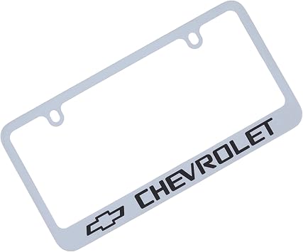 Chevrolet Chrome Brass License Plate Frame