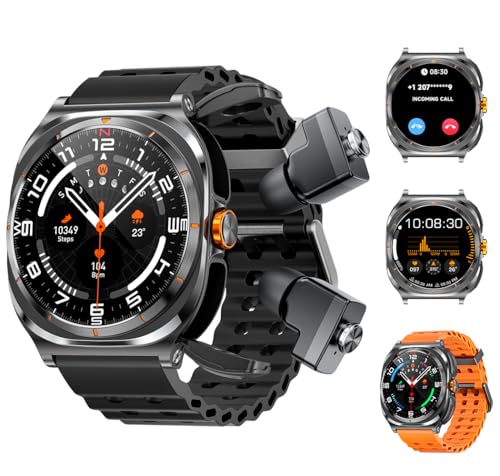 Smart Watch with Earbuds Inside，Answer Calls and Listen to Music，...