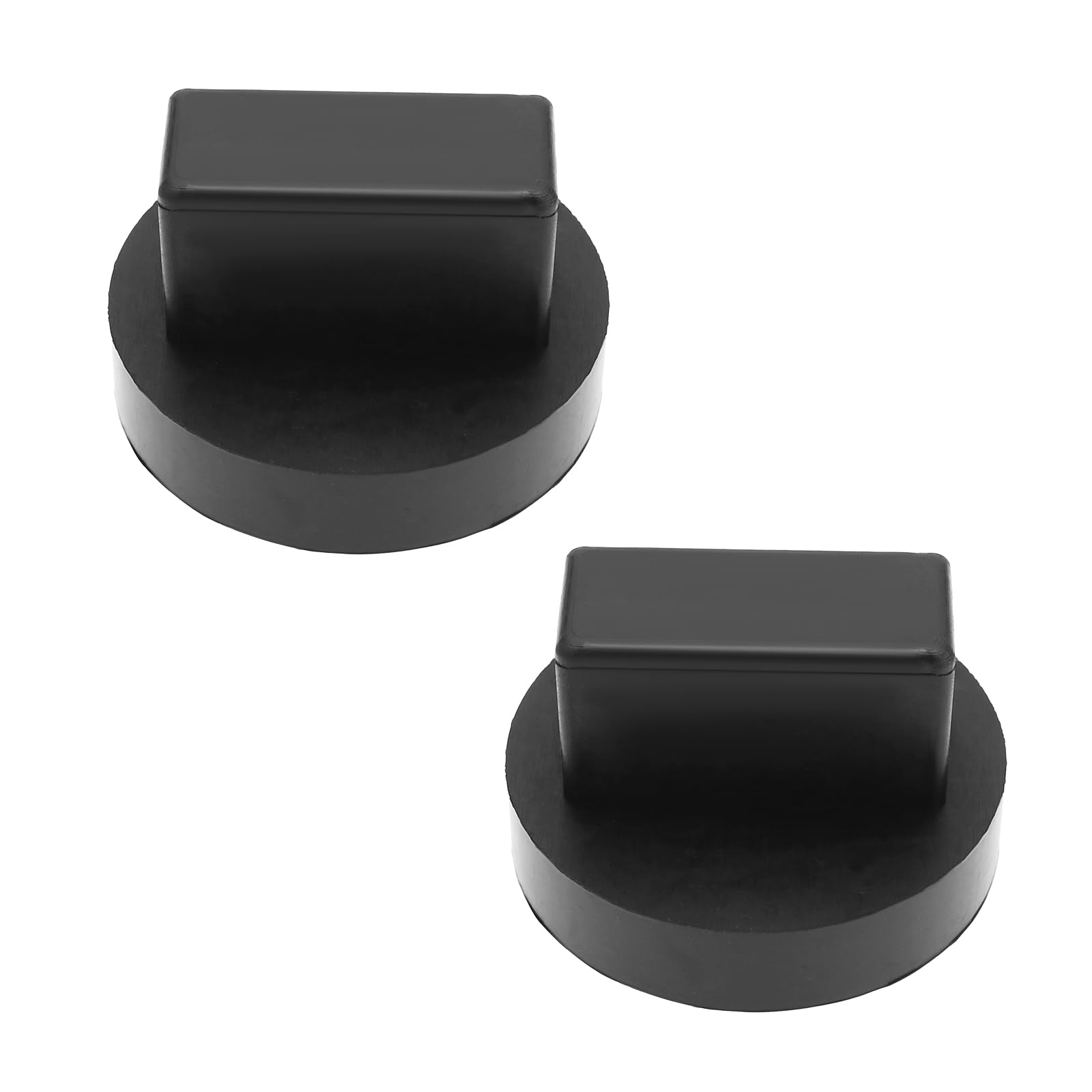 Micro Traders Pack of 2pcs Car Jack Pad Rubber Car Jack Pads Jacking Pad Adapter for Most Vehicle Chassis and Car Jacks 68 x 42mm