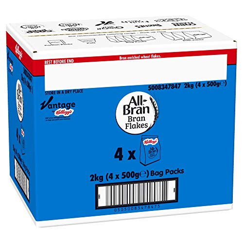 Kelloggs Bran Flakes Cereal Bag Pack - 4x500g