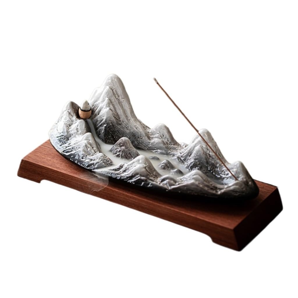Incense Holder Base Ceramic Backflow Incense Burner Ornaments Indoor Aromatherapy Agarwood