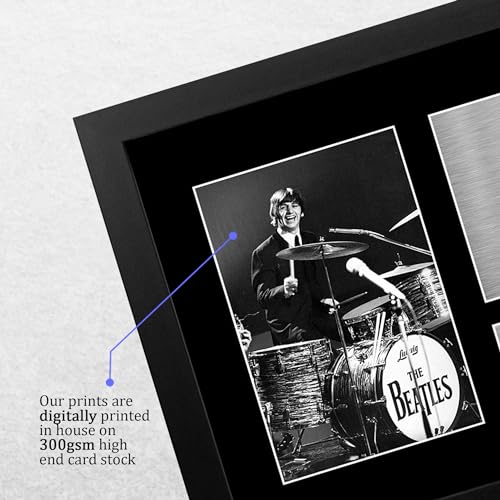 HWC Trading FR A4 Ringo Starr The Beatles Cadeaux Imprimé Signé Autographe Photo pour les fans de musique – A4 Encadré - Les Beatles, Paul McCartney, John Lennon, RIngo Starr, George Harrison HWC Trading FR A4 Ringo Starr The Beatles Cadeaux Imprimé Signé Autographe Photo pour les fans de musique - A4 Encadré – Image 5