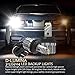D-Lumina 3156 3157 LED Backup Reverse Light Bulbs, 5600 Lumens 21W 2-SMD CSP Chips 3056 3057 3457 4157 LED Bulbs For Car Truck Reverse Light, Canbus Error Free, Plug ＆ Play, 6000K White (Pack of 2)