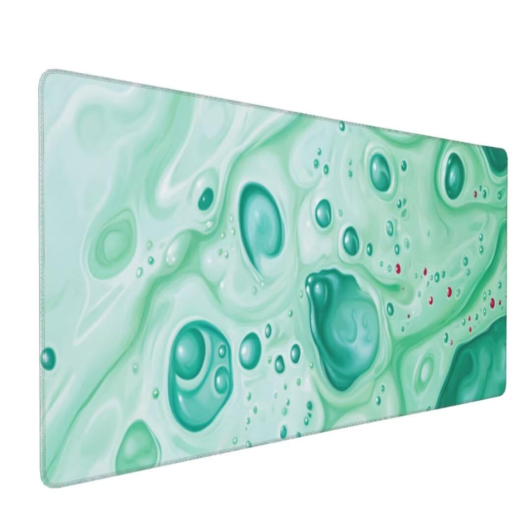 Grün Polka Dot Mauspad XXL Mauspad 1400x600x3mm Schreibtischunterlage,Wasserdicht Mauspad anime Mousepad XXL,Gaming Mauspad Groß Verbessert Präzision und Geschwindigkeit,für Gaming Zubehör Zimmer Deko