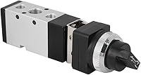 Vista 5 de Msv86522-Tb Válvula de interruptor de válvula de botón mecánico de 5 vías de 2 posiciones para sistema neumático Válvula de botón mecánica de 5 vías