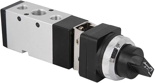 Miniatura 5 de Msv86522-Tb Válvula de interruptor de válvula de botón mecánico de 5 vías de 2 posiciones para sistema neumático Válvula de botón mecánica de 5 vías