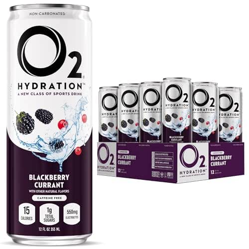 O2 Blackberry Currant Post Workout Recovery Drink - Powerful Electrolyte