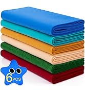 XSEINO 6 Rolls 11.8"x35" 1.4mm Thick Soft Felt Fabric Sheet 6 Assorted Matisse Series Colors Felt...