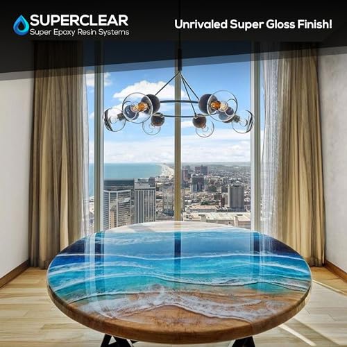 image for FGCI Table Top Epoxy Resin Superclear 2 Gallon | 256 oz Kit, Anti-Yell