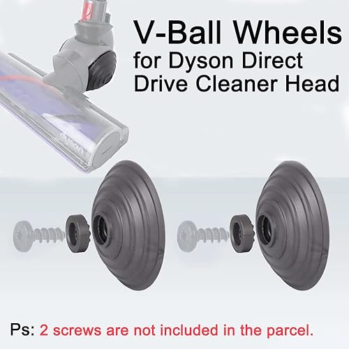 Miniatura 5 de V-Ball - Ruedas de cabezal limpiador de accionamiento directo para Dyson V6 V7 V8 V10 V12 Aspiradora 35W 50W Directa Drive Cleaner Head Wheels