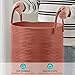 YOUDENOVA Laundry Hamper Basket, Woven 58L Tall Laundry Basket for Blanket Organizer- Clothes Hamper Baby Nursery Hamper for Blanket Storage in Bedroom