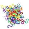 Macrorun 100 stks Papegaai C-clips Haken Ketting Speelgoed C-links Suiker Glider Rat Vogel Speelgoed Plastic