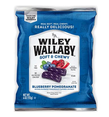 Generic Wiley Wallaby, Blueberry Pomegranate Licorice Candy, Vegan cover