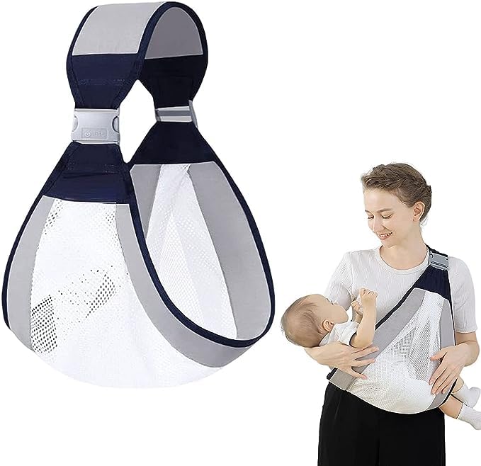 Zorzel Baby Sling Carrier, Adjustable Baby Holder Carrier, Baby Half Wrapped Sling Hip Carrier, One Shoulder Labor-Saving, Lightweight Baby Carrier for Newborn to Toddler Up to 45 lbs - (Multicolor)-image-42