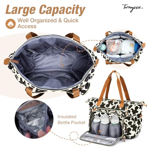 Image of Diaper Bag Tote, Large Baby Hospital Bag for Labor Delivery Mom