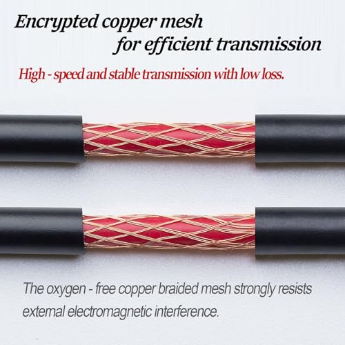 Câble audio blindé 20 AWG en cuivre sans oxygène de 10m