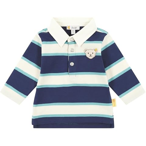 Steiff Crown Blue Striped Polo Shirt for Babies Cover