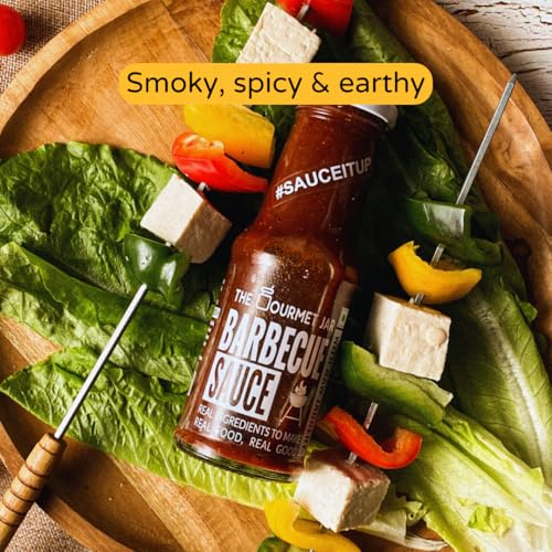 Image of The Gourmet Jar Barbecue Sauce 225gm | 100% Natural & No Preservatives| Bbq sauce| Umami, Smoky & Spicy| Perfect for your meats and grilled veggies| Pack of 2