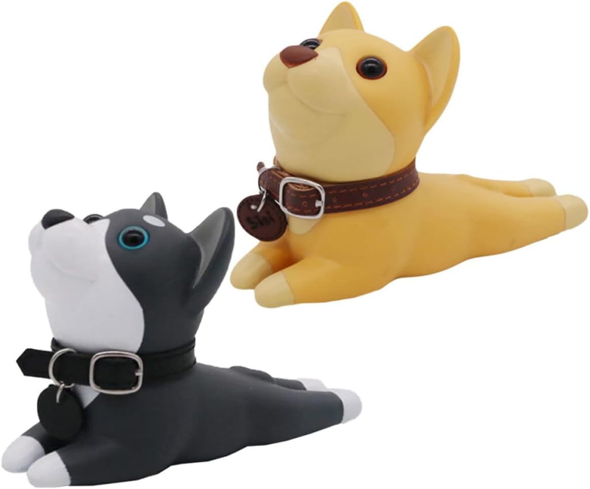 2pcs Cartoon Puppy Door Stops PVC Wind Resistant Wedges
