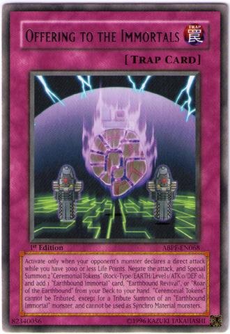 Amazon.com: Yu-Gi-Oh! - Offering to The Immortals (ABPF-EN068) - Absolute  Powerforce - Unlimited Edition