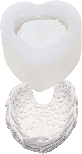 MIMIRACLE Moldes de silicona con alas de ángel, moldes para pasteles y jabón, forma de ala de ángel, decoración de pasteles de bricolaje y