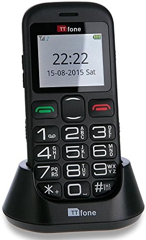 TTfone Jupiter 2 Big Button Pay As You Go Easy Simple Mobile Phone for The Elderly with SOS Emergency Button (Vodafone PAYG)