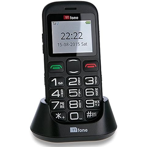 TTfone Jupiter 2 TT850 Big Button Simple Mobile Phone for Senior SOS Emergency Button Cover