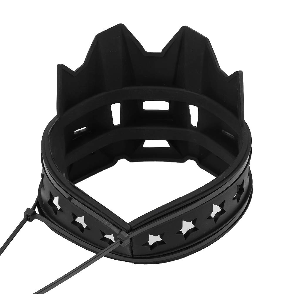 Protezione del tubo di scarico, protezione della copertura della protezione del tubo dello scudo termico di scarico del motociclo in silicone universale(Nero)