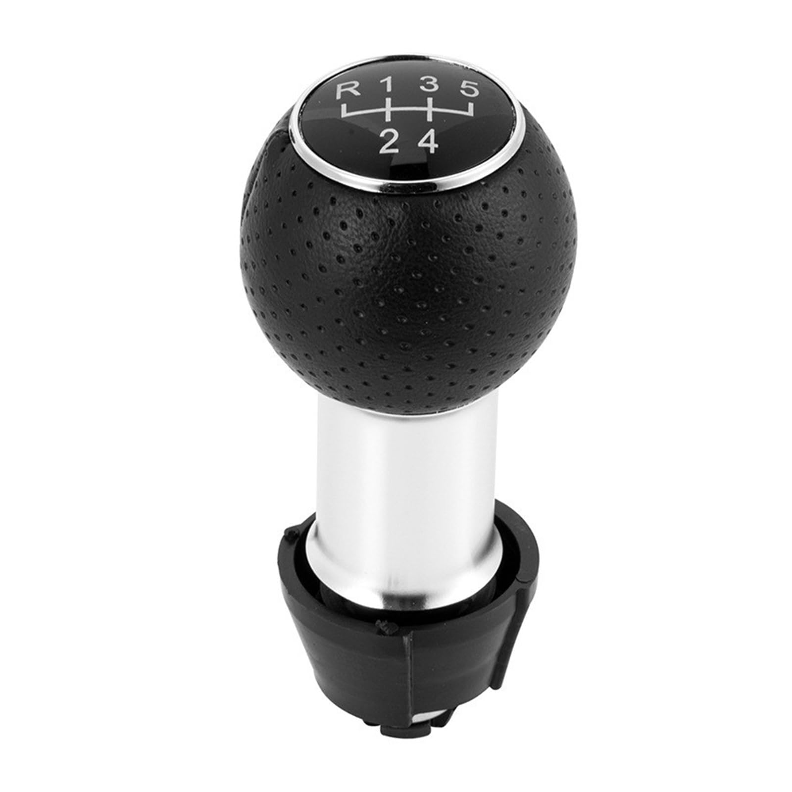 Glblpexelr R12345 Gear Knob For A3 S3 2001 2002 2003 Sporty Gear Knob Red/Black