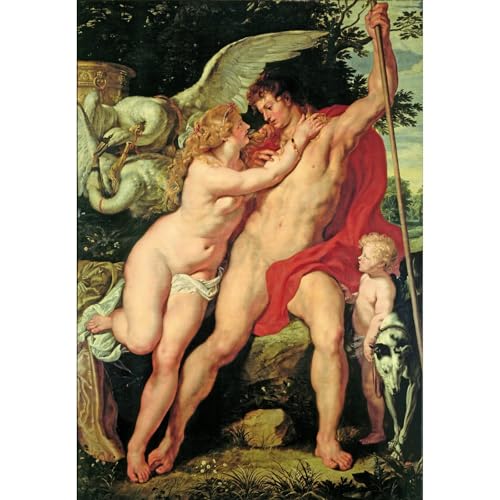 Impression sur toile Rubens Vénus et Adonis grand format 101x127 décoration