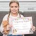 Pet Adoption Certificate - Adopt A Dog Certificate for Girl - Puppy Adoption Party Decorations - Puppy Birthday Party Favors - Lets Pawty Party Supplies, 10 Adoption Certificates (CC02)