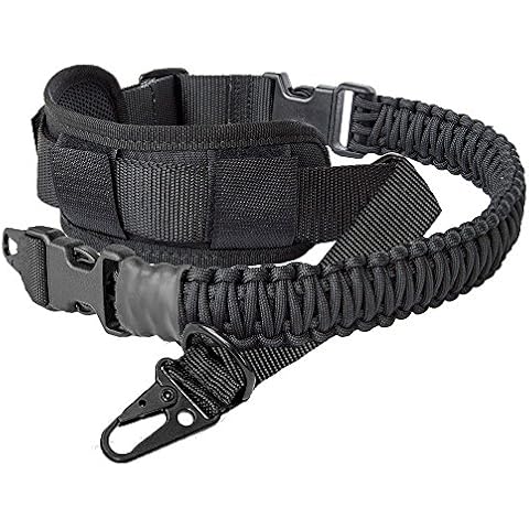 550 Paracord 2 Point Rifle Sling Gun Strap with Shoulder Pad Adjustable Two Point Sling Cover