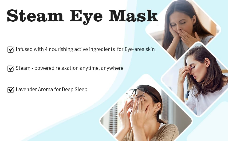 Minty Chill Steam Eye Mask, Self Heating, Warm Compress, Disposable - Image 2