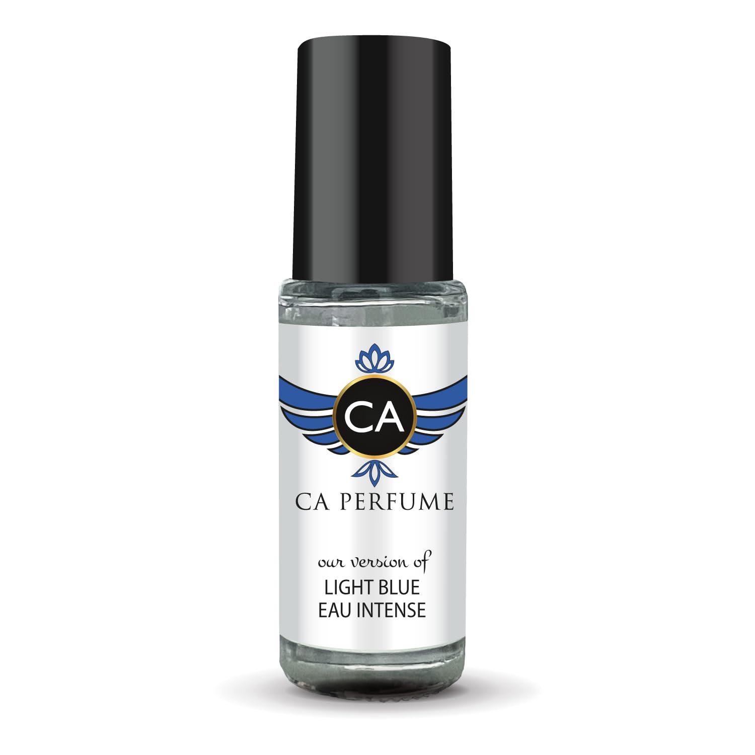 CA Perfume Impression of Light Blue Eau Intense For Men Replica Fragrance Body Oil Dupes Alcohol-Free Aromatherapy Sample Travel Size Concentrated Long Lasting Roll-On 0.14 Fl Oz/4ml-X1