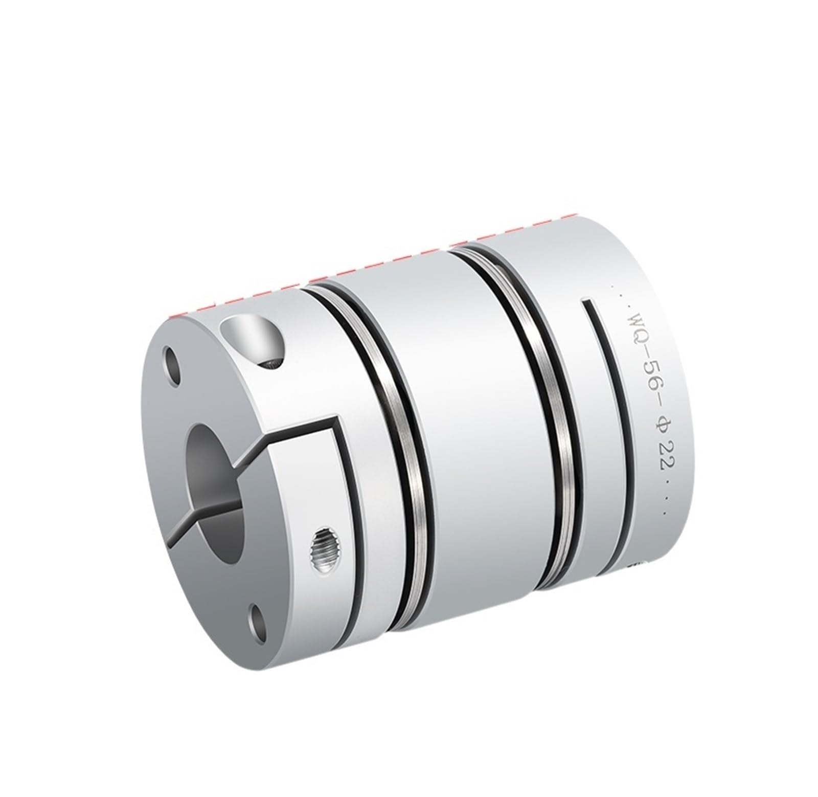 Rigid coupling,Stainless steel rigid coupling 1pcs D82L98 Aluminum Alloy Double Diaphragm Coupling Elastic Connector(35x40)