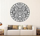 FirstDecals Vinyl Wall Decal Aztec Mayan Ancient Calendar Amulet Stickers Large Decor (1448LK)