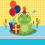 Creative Converting 18 Count Frog Pond Fun Luncheon 2-Ply Paper Napkins